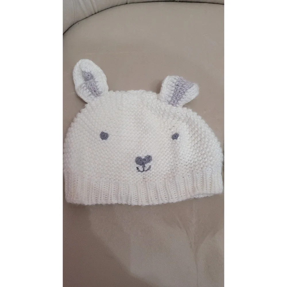 Hand Knit Baby Infant Girl‎ Hats 2 Caps